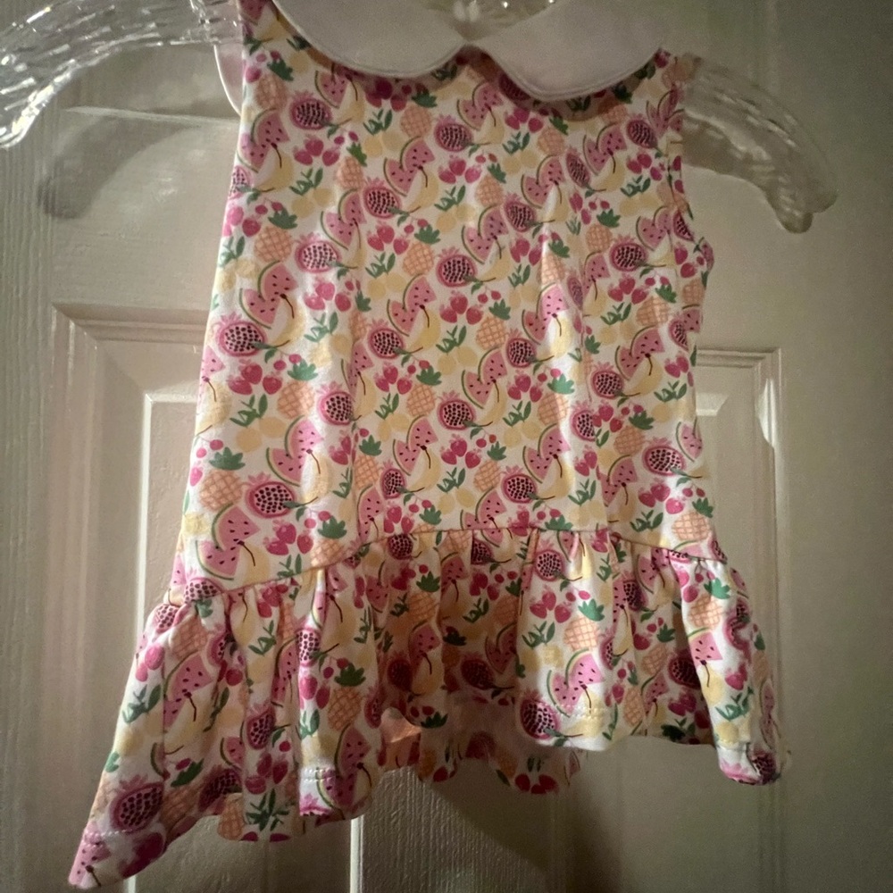 Charming Kids Sleeveless Fruit Print Blouse